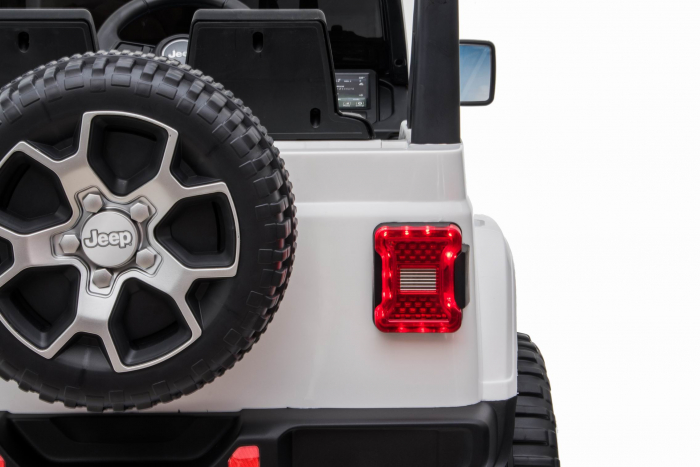 Masinuta electrica 4x4 Premier Jeep Wrangler Rubicon, 10.8V baterie Li-Ion, roti cauciuc EVA, scaun piele ecologica, alb [28]