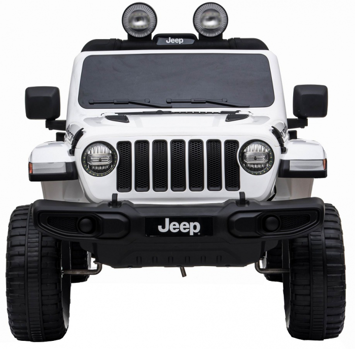 Masinuta electrica 4x4 Premier Jeep Wrangler Rubicon, 10.8V baterie Li-Ion, roti cauciuc EVA, scaun piele ecologica, alb [3]