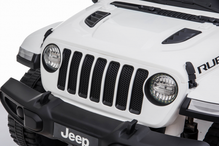 Masinuta electrica 4x4 Premier Jeep Wrangler Rubicon, 10.8V baterie Li-Ion, roti cauciuc EVA, scaun piele ecologica, alb [18]