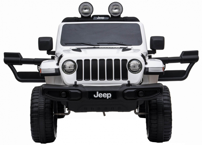 Masinuta electrica 4x4 Premier Jeep Wrangler Rubicon, 10.8V baterie Li-Ion, roti cauciuc EVA, scaun piele ecologica, alb [10]
