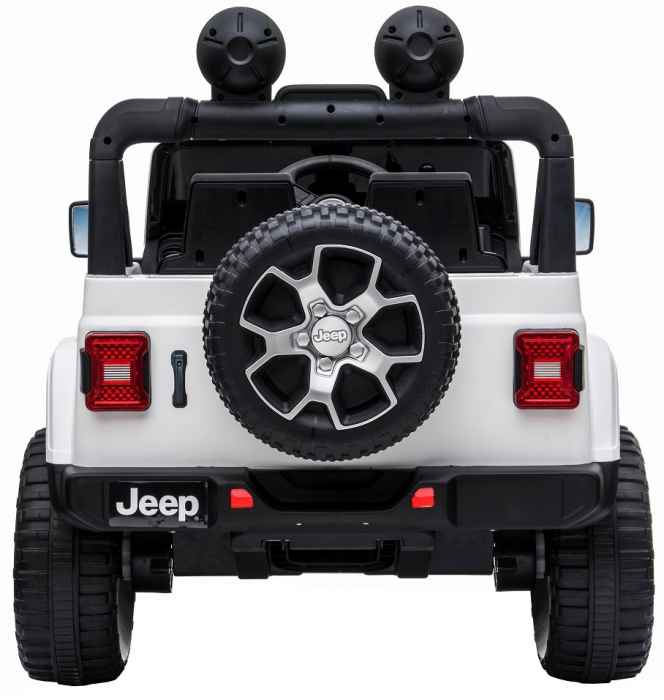 Masinuta electrica 4x4 Premier Jeep Wrangler Rubicon, 10.8V baterie Li-Ion, roti cauciuc EVA, scaun piele ecologica, alb [7]