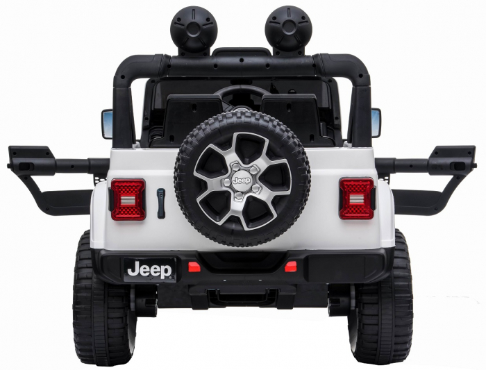Masinuta electrica 4x4 Premier Jeep Wrangler Rubicon, 10.8V baterie Li-Ion, roti cauciuc EVA, scaun piele ecologica, alb [13]