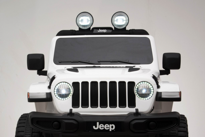 Masinuta electrica 4x4 Premier Jeep Wrangler Rubicon, 10.8V baterie Li-Ion, roti cauciuc EVA, scaun piele ecologica, alb [26]