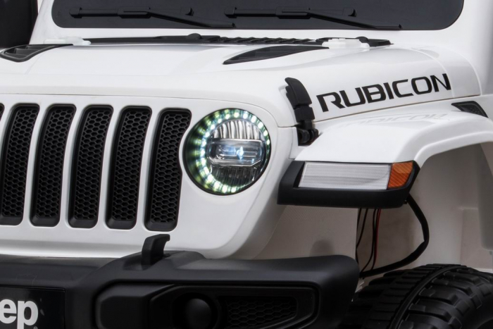 Masinuta electrica 4x4 Premier Jeep Wrangler Rubicon, 10.8V baterie Li-Ion, roti cauciuc EVA, scaun piele ecologica, alb [24]