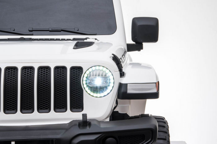 Masinuta electrica 4x4 Premier Jeep Wrangler Rubicon, 10.8V baterie Li-Ion, roti cauciuc EVA, scaun piele ecologica, alb [29]