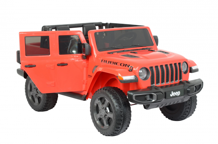 Masinuta electrica Premier Jeep Gladiator Rubicon, 12V, 2 copii, roti cauciuc EVA, scaun piele ecologica, rosu [10]