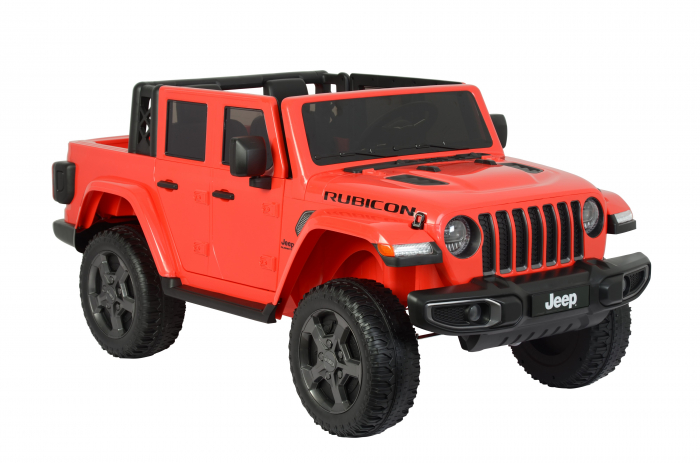 Masinuta electrica Premier Jeep Gladiator Rubicon, 12V, 2 copii, roti cauciuc EVA, scaun piele ecologica, rosu [9]