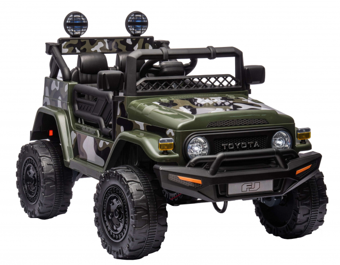 Masinuta electrica Premier Toyota FJ Cruiser, 12V, roti cauciuc EVA, scaun piele ecologica, camuflaj [8]