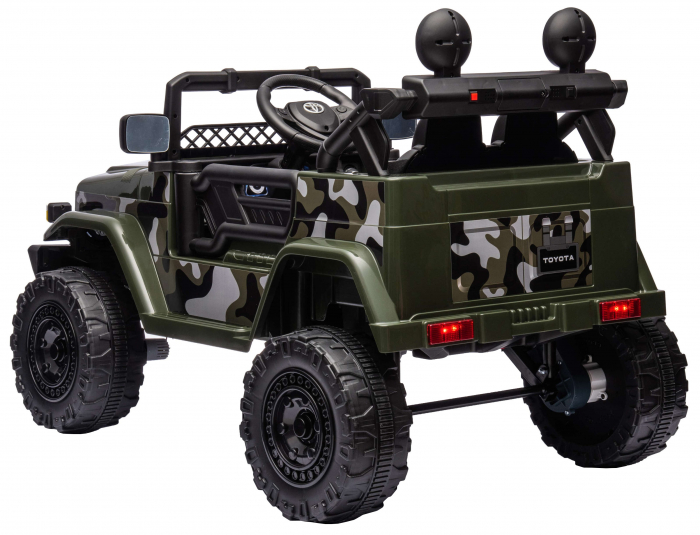 Masinuta electrica Premier Toyota FJ Cruiser, 12V, roti cauciuc EVA, scaun piele ecologica, camuflaj [6]