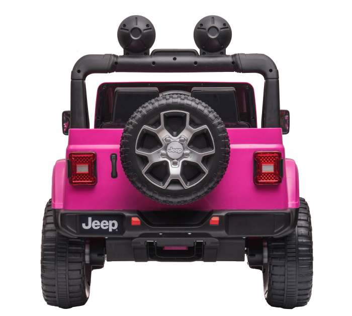 Masinuta electrica 4x4 Premier Jeep Wrangler Rubicon, 12V, roti cauciuc EVA, scaun piele ecologica, roz [7]