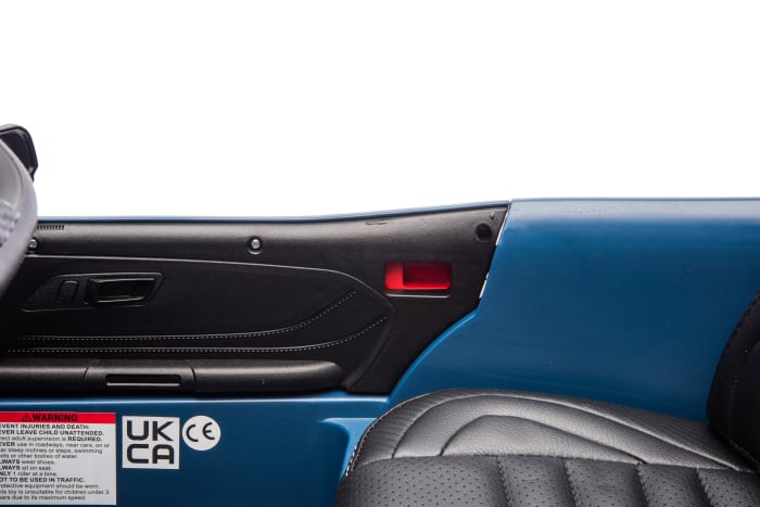 Masinuta electrica Premier Ford Mustang GT Convertible, 12V, roti cauciuc EVA, scaun piele ecologica, albastru [26]