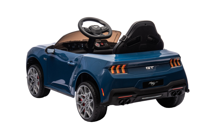 Masinuta electrica Premier Ford Mustang GT Convertible, 12V, roti cauciuc EVA, scaun piele ecologica, albastru [6]