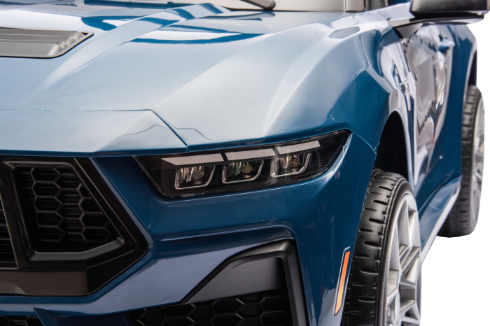 Masinuta electrica Premier Ford Mustang GT Convertible, 12V, roti cauciuc EVA, scaun piele ecologica, albastru [18]