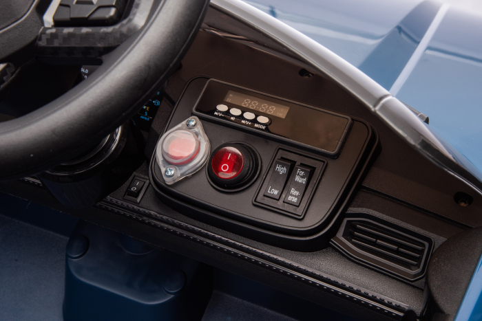 Masinuta electrica Premier Ford Mustang GT Convertible, 12V, roti cauciuc EVA, scaun piele ecologica, albastru [28]