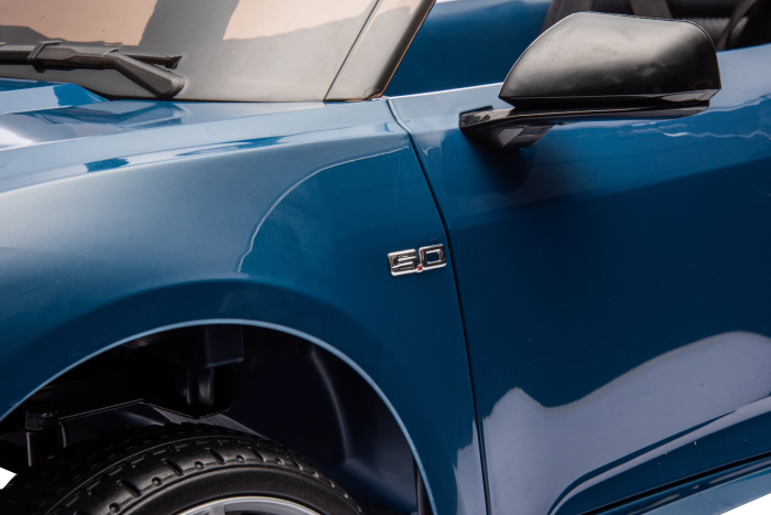 Masinuta electrica Premier Ford Mustang GT Convertible, 12V, roti cauciuc EVA, scaun piele ecologica, albastru [20]