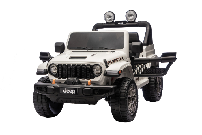 Masinuta electrica 4x4 Premier Jeep Wrangler Rubicon, 24V, 4x200W, roti cauciuc EVA, scaun piele ecologica, alb [3]