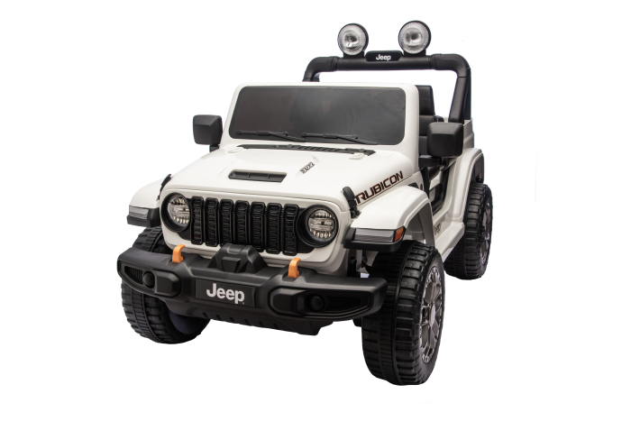Masinuta electrica 4x4 Premier Jeep Wrangler Rubicon, 24V, 4x200W, roti cauciuc EVA, scaun piele ecologica, alb [16]