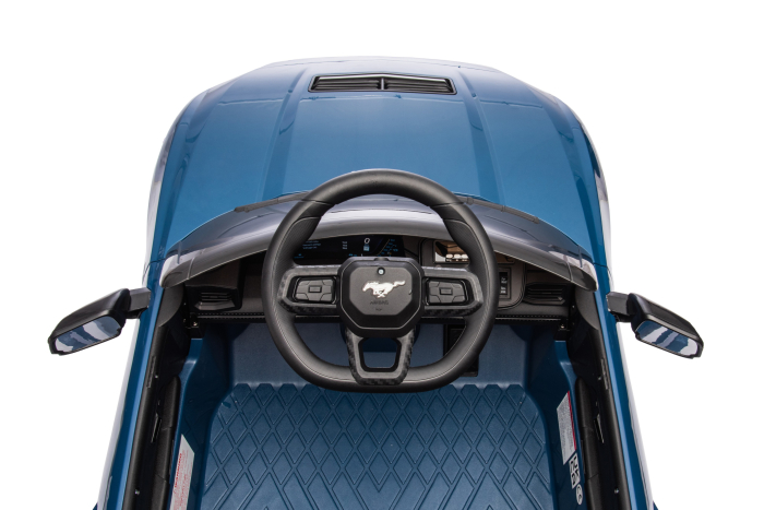 Masinuta electrica Premier Ford Mustang GT Convertible, 12V, roti cauciuc EVA, scaun piele ecologica, albastru [29]