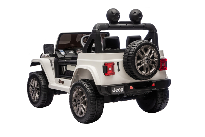 Masinuta electrica 4x4 Premier Jeep Wrangler Rubicon, 24V, 4x200W, roti cauciuc EVA, scaun piele ecologica, alb [11]