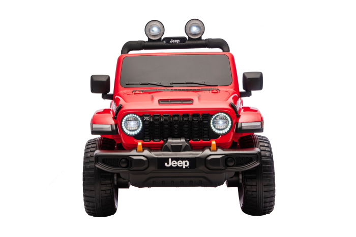 Masinuta electrica 4x4 Premier Jeep Wrangler Rubicon, 24V, 4x200W, roti cauciuc EVA, scaun piele ecologica, rosu [14]