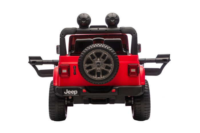 Masinuta electrica 4x4 Premier Jeep Wrangler Rubicon, 24V, 4x200W, roti cauciuc EVA, scaun piele ecologica, rosu [12]