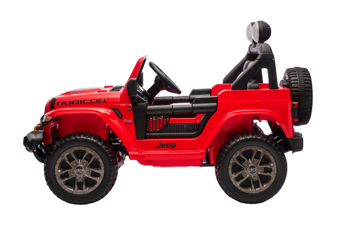 Masinuta electrica 4x4 Premier Jeep Wrangler Rubicon, 24V, 4x200W, roti cauciuc EVA, scaun piele ecologica, rosu [5]