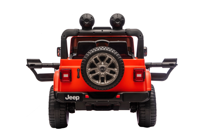 Masinuta electrica 4x4 Premier Jeep Wrangler Rubicon, 24V, 4x200W, roti cauciuc EVA, scaun piele ecologica, portocaliu [11]
