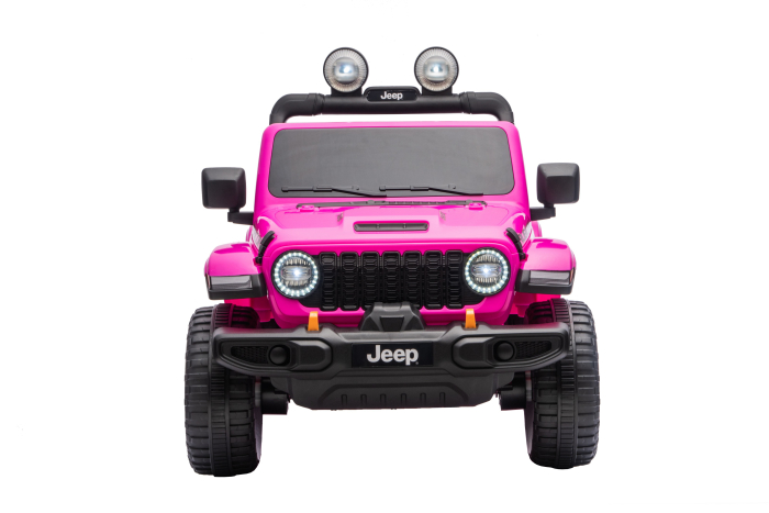 Masinuta electrica 4x4 Premier Jeep Wrangler Rubicon, 24V, 4x200W, roti cauciuc EVA, scaun piele ecologica, roz [22]