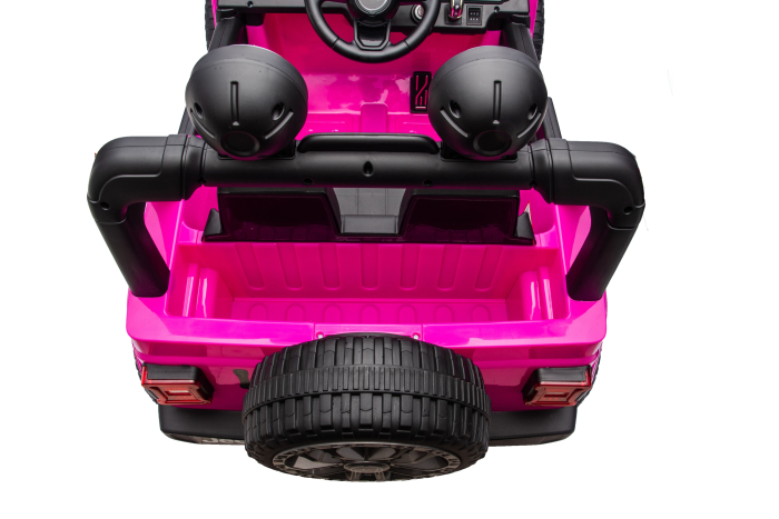 Masinuta electrica 4x4 Premier Jeep Wrangler Rubicon, 24V, 4x200W, roti cauciuc EVA, scaun piele ecologica, roz [19]