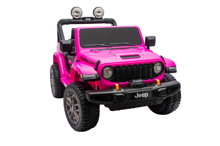 Masinuta electrica 4x4 Premier Jeep Wrangler Rubicon, 24V, 4x200W, roti cauciuc EVA, scaun piele ecologica, roz [17]