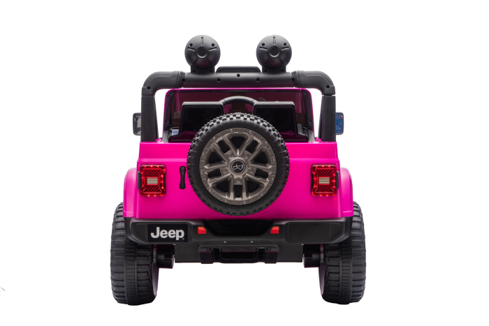 Masinuta electrica 4x4 Premier Jeep Wrangler Rubicon, 24V, 4x200W, roti cauciuc EVA, scaun piele ecologica, roz [23]
