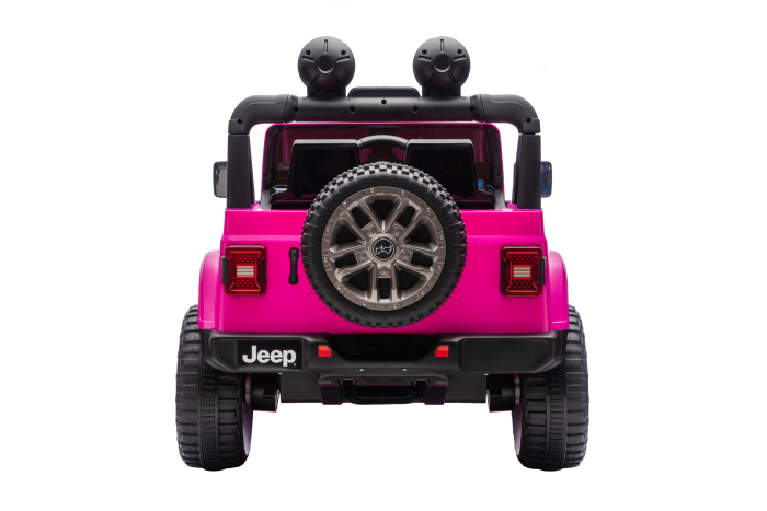 Masinuta electrica 4x4 Premier Jeep Wrangler Rubicon, 24V, 4x200W, roti cauciuc EVA, scaun piele ecologica, roz [11]