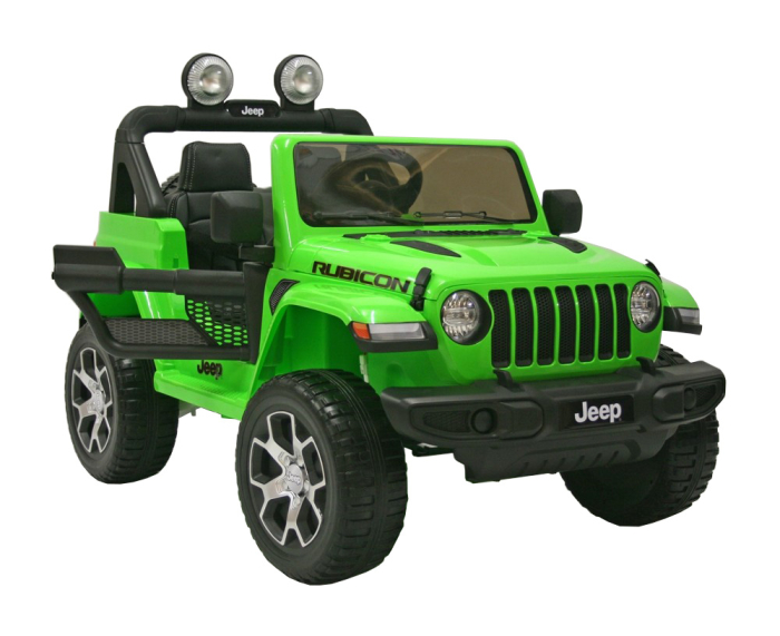 Masinuta electrica 4x4 Premier Jeep Wrangler Rubicon, 24V, 4x200W, roti cauciuc EVA, scaun piele ecologica, verde [2]