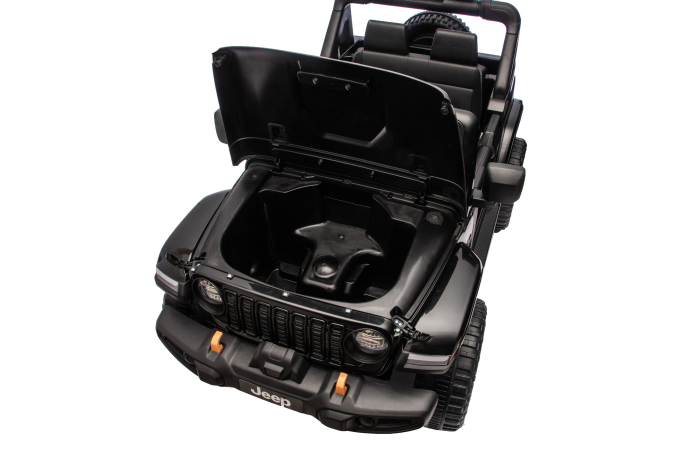 Masinuta electrica 4x4 Premier Jeep Wrangler Rubicon, 24V, 4x200W, roti cauciuc EVA, scaun piele ecologica, negru [17]