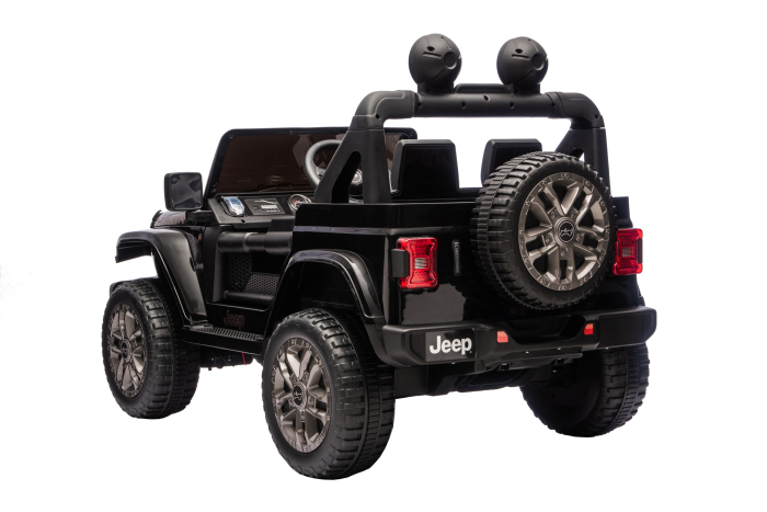 Masinuta electrica 4x4 Premier Jeep Wrangler Rubicon, 24V, 4x200W, roti cauciuc EVA, scaun piele ecologica, negru [9]