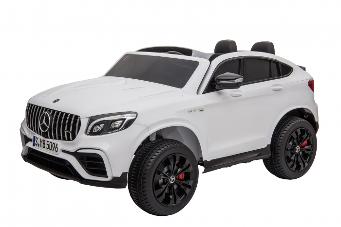Masinuta electrica 4x4 Premier Mercedes GLC 63S Maxi, 12V, roti cauciuc EVA, scaun piele ecologica, alb [3]