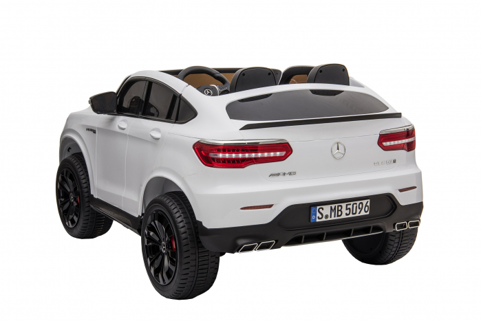 Masinuta electrica 4x4 Premier Mercedes GLC 63S Maxi, 12V, roti cauciuc EVA, scaun piele ecologica, alb [5]
