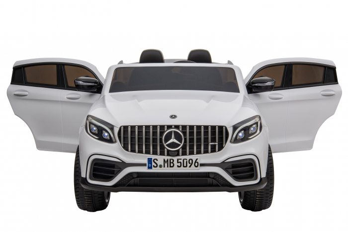 Masinuta electrica 4x4 Premier Mercedes GLC 63S Maxi, 12V, roti cauciuc EVA, scaun piele ecologica, alb [9]