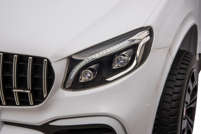 Masinuta electrica 4x4 Premier Mercedes GLC 63S Maxi, 12V, roti cauciuc EVA, scaun piele ecologica, alb [11]