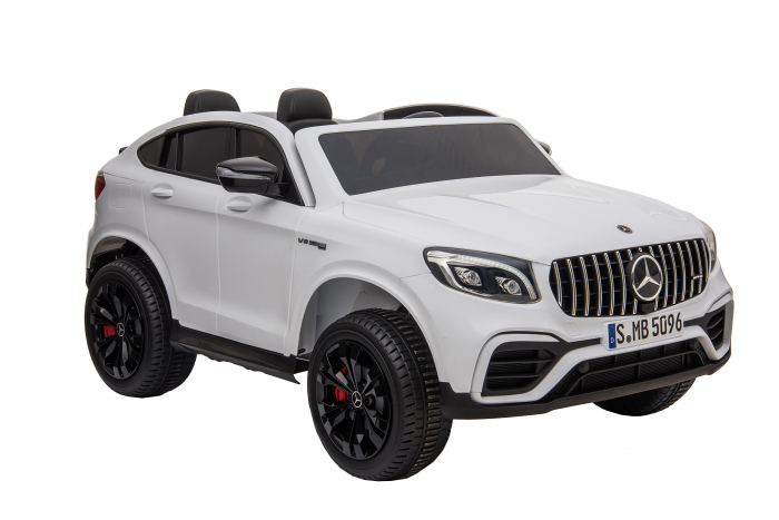 Masinuta electrica 4x4 Premier Mercedes GLC 63S Maxi, 12V, roti cauciuc EVA, scaun piele ecologica, alb [8]