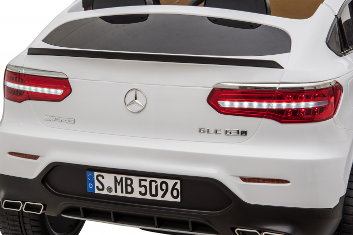 Masinuta electrica 4x4 Premier Mercedes GLC 63S Maxi, 12V, roti cauciuc EVA, scaun piele ecologica, alb [23]