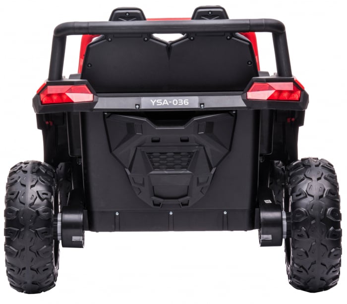 Buggy electric Premier 4x4 Mini Superstar, roti cauciuc EVA, scaun piele ecologica, rosu [5]