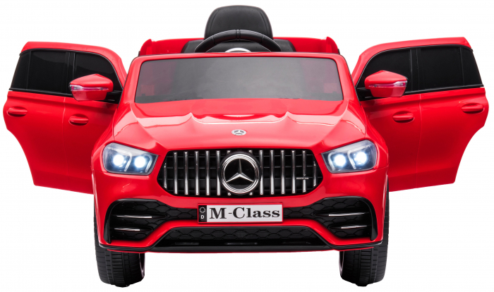 Masinuta electrica 4x4 Premier Mercedes M-Class, 12V, roti cauciuc EVA, scaun piele ecologica, rosu [9]
