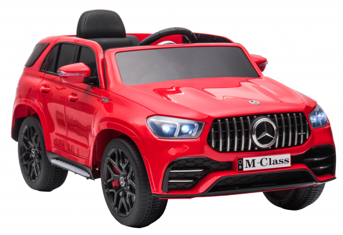 Masinuta electrica 4x4 Premier Mercedes M-Class, 12V, roti cauciuc EVA, scaun piele ecologica, rosu [8]