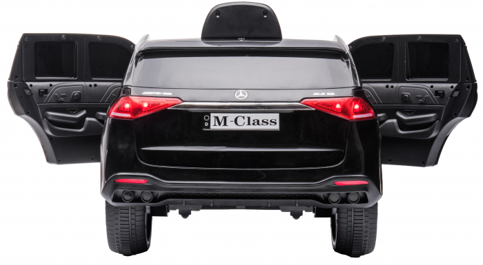 Masinuta electrica 4x4 Premier Mercedes M-Class, 12V, roti cauciuc EVA, scaun piele ecologica, negru [12]