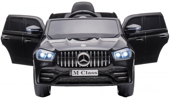 Masinuta electrica 4x4 Premier Mercedes M-Class, 12V, roti cauciuc EVA, scaun piele ecologica, negru [9]