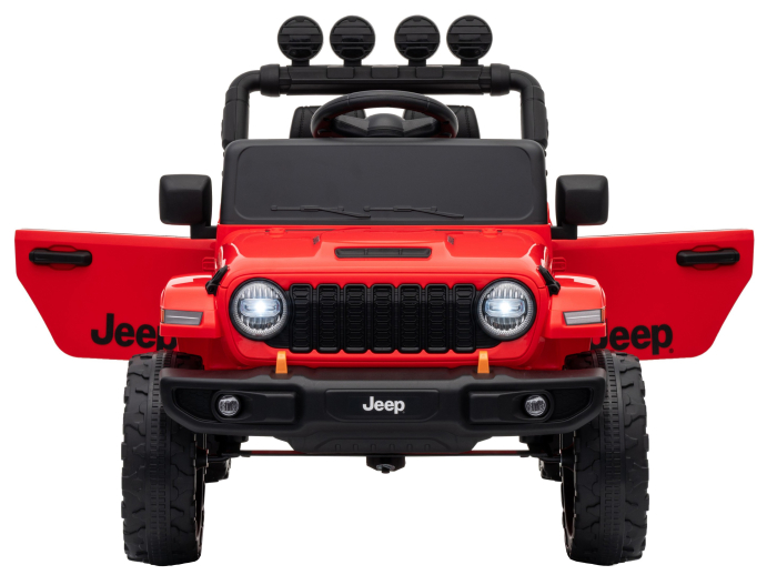 Masinuta electrica 4x4 Premier Mini Jeep Wrangler Rubicon, 12V, roti cauciuc EVA, scaun piele ecologica, 101x59x65 cm, rosu [13]