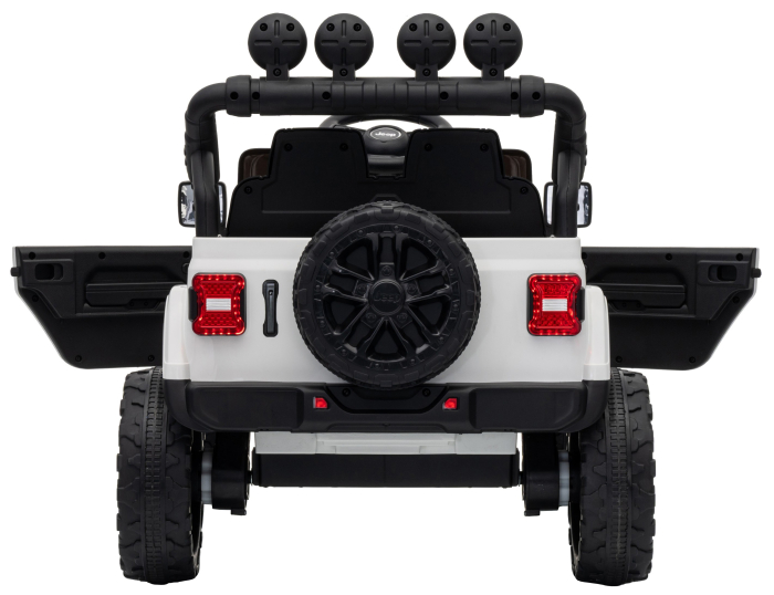 Masinuta electrica 4x4 Premier Mini Jeep Wrangler Rubicon, 12V, roti cauciuc EVA, scaun piele ecologica, 101x59x65 cm, alb [15]