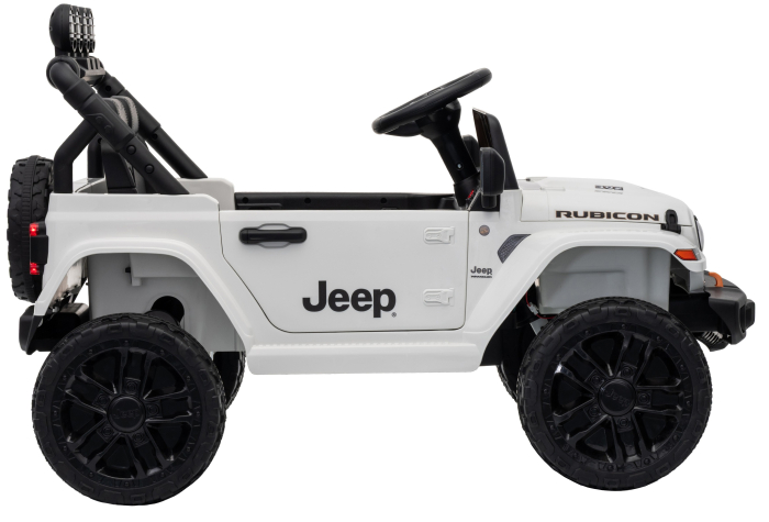 Masinuta electrica 4x4 Premier Mini Jeep Wrangler Rubicon, 12V, roti cauciuc EVA, scaun piele ecologica, 101x59x65 cm, alb [10]