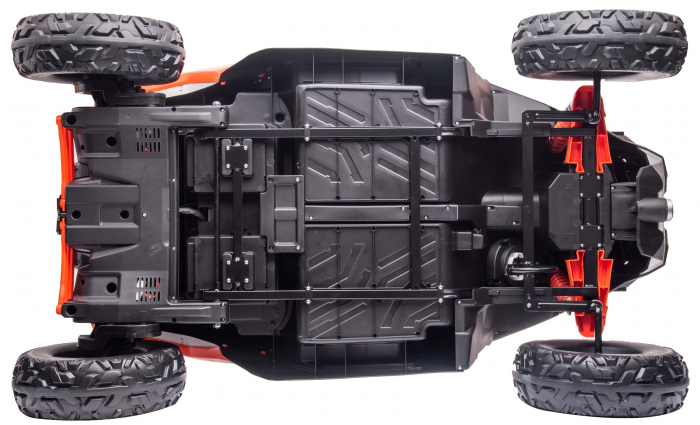 Masinuta UTV electric Premier Can-Am Maverick Speed RC, 2 locuri, 24V, roti cauciuc EVA, scaun piele ecologica, 2 motoare 240W, portocaliu [22]